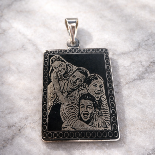 Placa en plata 30x 40 mm
