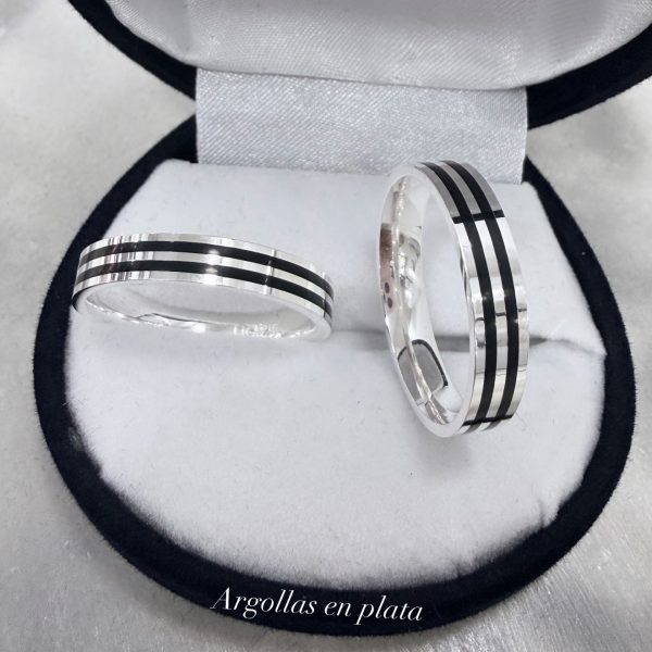 Par argollas plata