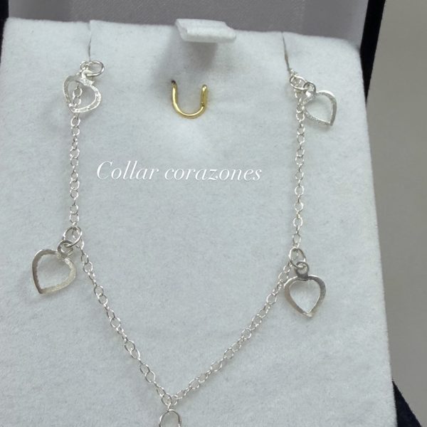 Collar en plata 45cm largo